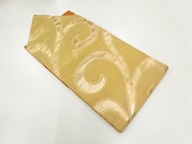 アンティーク　唐草模様織出し名古屋帯（着用可）